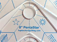 PentaStar FM Free Motion Quilting Templates 1/8" acrylic